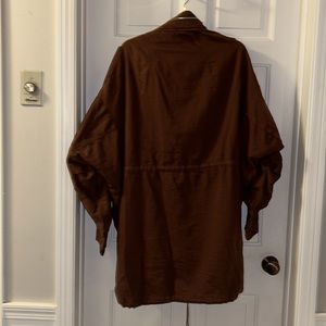 Free People x Sandrine Rose Striped Patchwork Button Down Shirt Size S Black main image 1